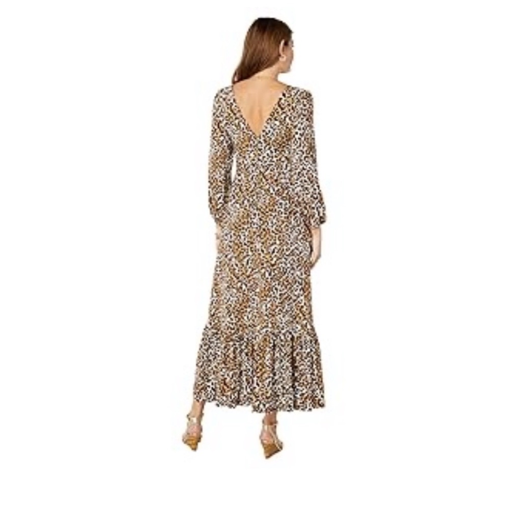 New Lilly Pulitzer Ivette 3/4 Sleeve Maxi Dress Chocolate My Favorite Spot 8 - Picture 3 of 15